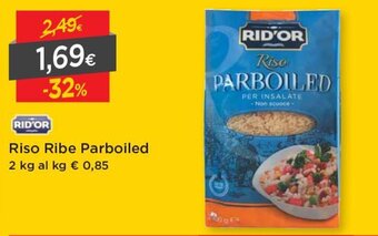 DPiù Rid'Or Riso Ribe Parboiled 2kg offerta
