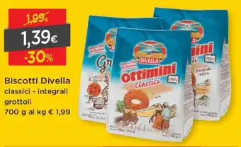 DPiù Divella Biscotti 700g offerta