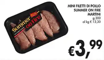 Supermercato Coal Mini Filetti Di Pollo Summer on Fire Martini g 300 offerta