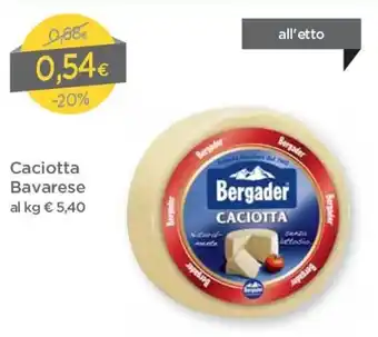 DPiù Bavarese Caciotta offerta