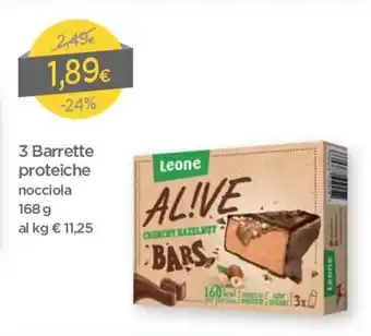 DPiù Leone 3 Barrette Proteiche 168g offerta