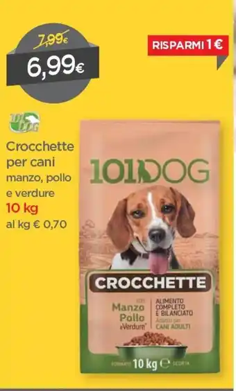 DPiù 101 Dog Crocchette per Cani 10kg offerta