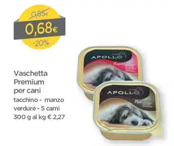 DPiù Apollo Vaschetta Premium per Cani 300g offerta