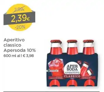 DPiù Aper Soda Aperitivo Classico 10% 600ml offerta