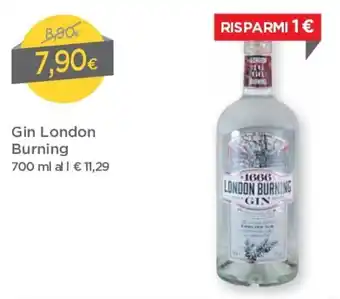 DPiù London Burning Gin 700ml offerta