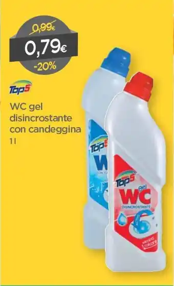 Top5 WC Gel Disincrostante con Candeggina 1L