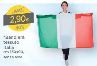 DPiù Bandiera Tessuto Italia 150x90cm offerta