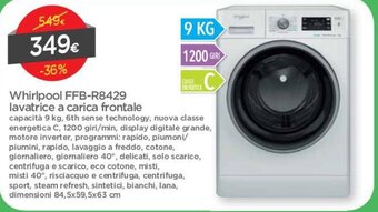 DPiù Whirlpool FFB-R8429 Lavatrice a Carica Frontale offerta