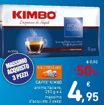 Spazio Conad Caffè kimbo offerta