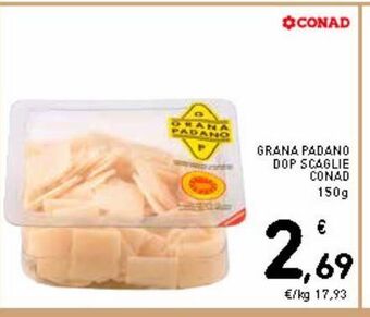 Spazio Conad Grana padano dop scaglie conad offerta
