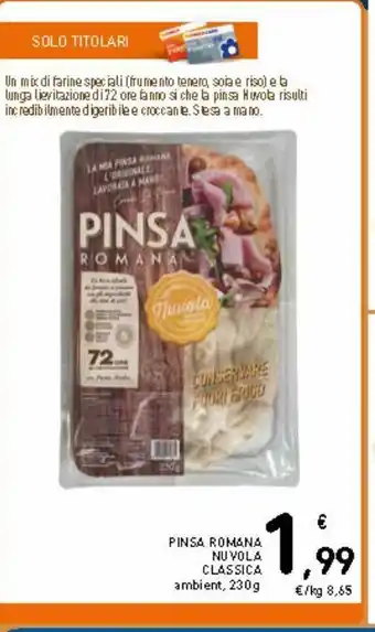 Spazio Conad Pinsa romana nuvola classica offerta