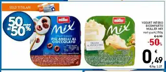 Spazio Conad Yogurt intero biscomparto muller mix offerta