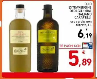 Spazio Conad Olio extra vergine di oliva 100% italiano carapelli offerta