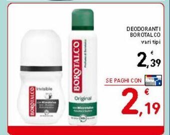 Spazio Conad Deodorante borotalco offerta