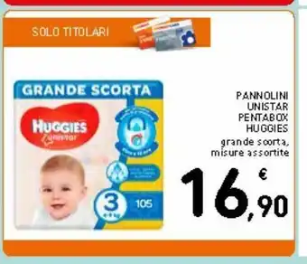 Spazio Conad Pannolini unistar pentabox huggies offerta