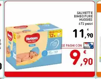 Spazio Conad Salviette bimbo pure huggies offerta