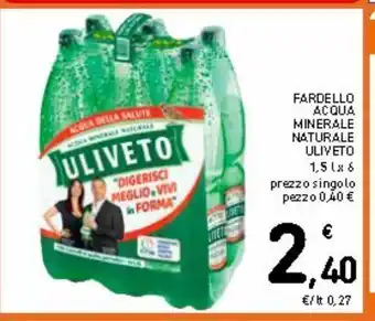 Spazio Conad Fardello acqua minerale naturale uliveto offerta