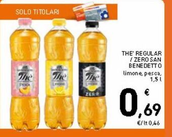 Spazio Conad The regular/zero san benedetto offerta