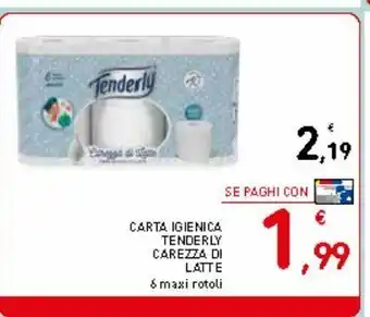 Spazio Conad Carta igienica tenderly carezza di latte offerta