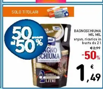 Spazio Conad Bagnoschiuma mil mil offerta
