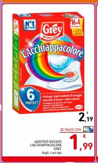 Spazio Conad Additivo bucato l'acchiappacolore grey offerta