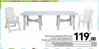 Spazio Conad Tavolo allungabile trio plus offerta