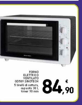 Sinotech GD436 Fornello Elettrico Doppio 2 piastre offerta di Spazio Conad