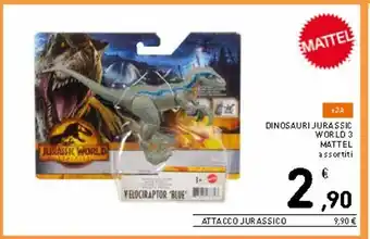 Spazio Conad Dinosauri jurassic world 3 mattel offerta