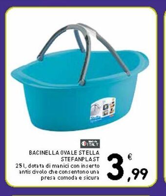 Spazio Conad Bacinella ovale stella stefanplast offerta