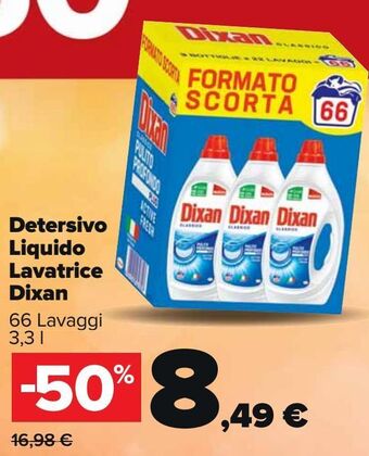 Carrefour Market Detersivo liquido lavatrice dixan offerta
