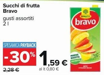 Carrefour Market Succhi di frutta bravo offerta