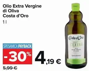 Carrefour Market Olio extra vergine di oliva costa d'oro offerta