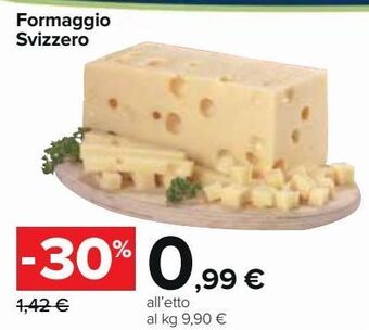 Carrefour Market Formaggio svizzero offerta