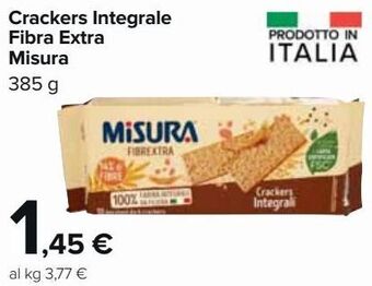 Carrefour Market Cracker integrale fibra extra misura offerta