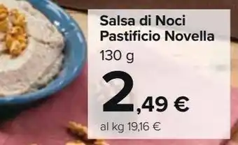 Carrefour Market Salsa di noci pastificio novella offerta