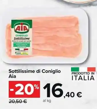 Carrefour Market Sottilissime di coniglio aia offerta