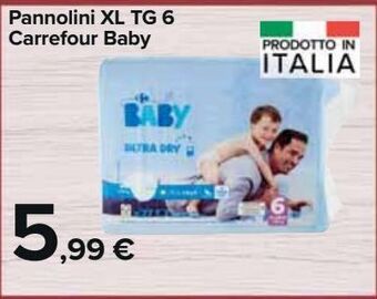 Carrefour Market Pannolini xl tg 6 carrefour baby offerta