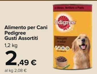 Carrefour Market Alimento per cani pedigree gusti assortiti offerta