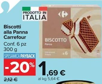 Carrefour Market Biscotti alla panna carrefour offerta