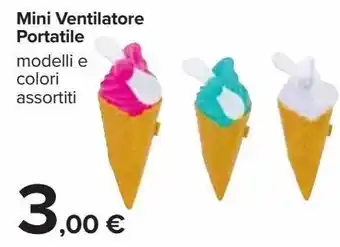 Carrefour Market Mini ventilatore portatile offerta