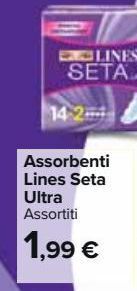 Carrefour Market Assorbenti lines seta ultra offerta