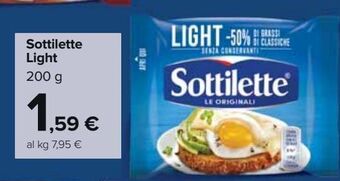 Carrefour Market Sottilette light offerta