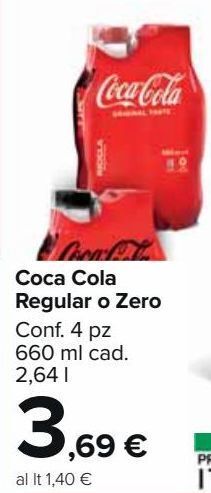Carrefour Market Coca cola regular o zero offerta