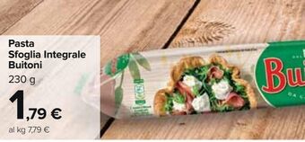 Carrefour Market Pasta sfoglia integrale buitoni offerta
