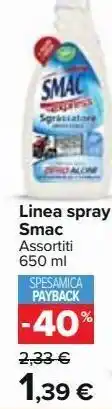 Carrefour Market Linea spray smac offerta