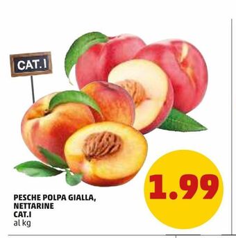 PENNY Pesche polpa gialla, nettarine cat.i offerta