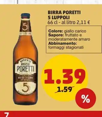 Birra angelo poretti 5 luppoli 66cl