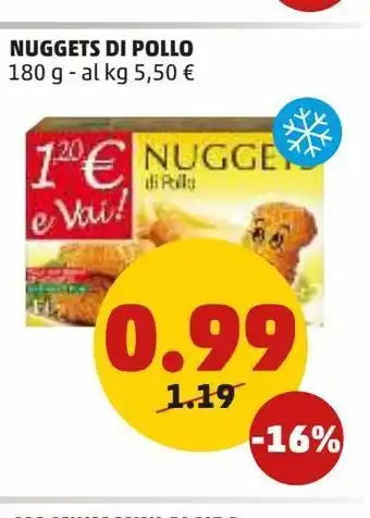 PENNY Nuggets di pollo 180g offerta