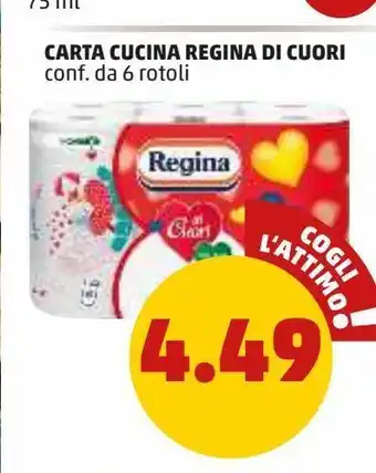 PENNY Carta cucina regina di cuori conf. da 6 rotoli offerta