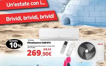 Brico Io Climatizzatore 9000btu akai offerta